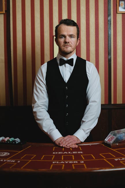 Elegant roulette tables with professional croupiers